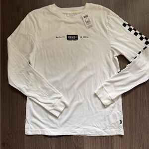 VANS Long Sleeve White Shirt BNWT